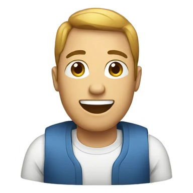 Male in Phone chating sticker