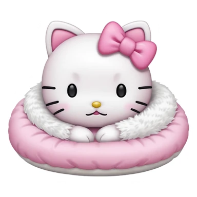 hello kitty sleeping sticker