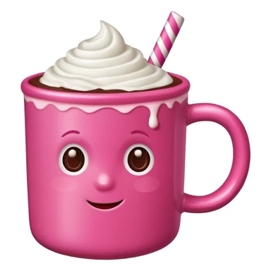 Cioccolata calda rosa sticker