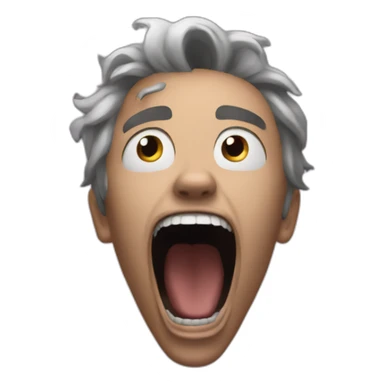 screaming into the void sticker