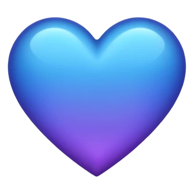 blue-purple heart sticker