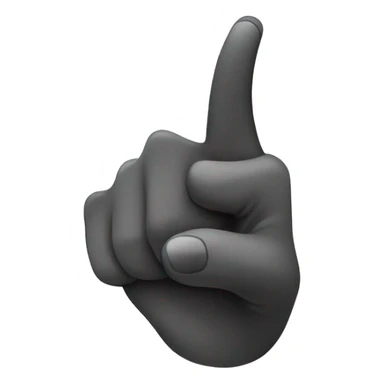 pointing finger forward sticker