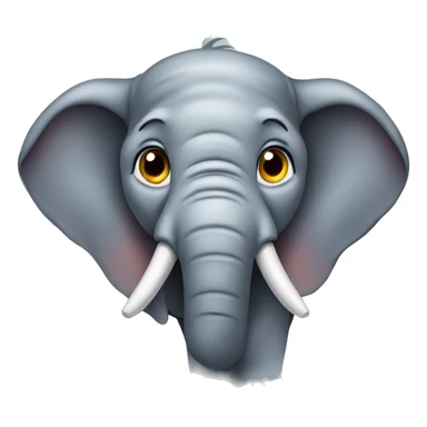 Elephant with human ears sticker