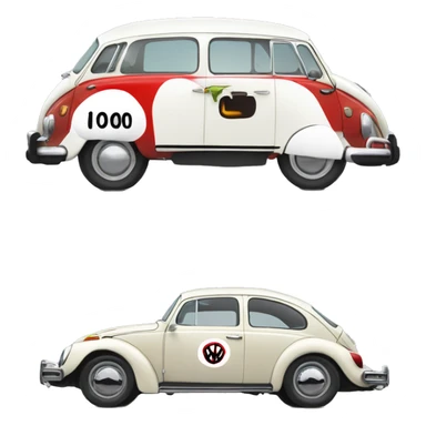 1973 Volkswagen Herbie the Love Bug Bug sticker