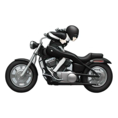 Jack White on a motorcycle  sticker