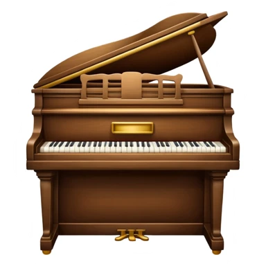 wooden piano sticker