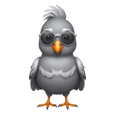 Pigeon with sunglasses sticker