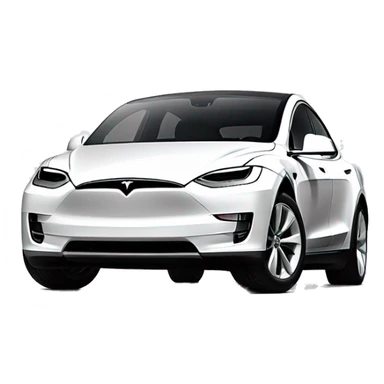 Tesla model three in white with white interior sticker