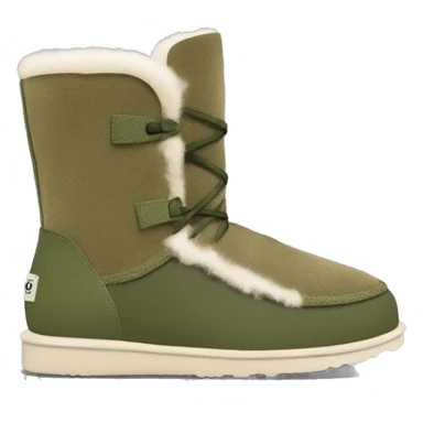 Khaki green Ugg boots sticker