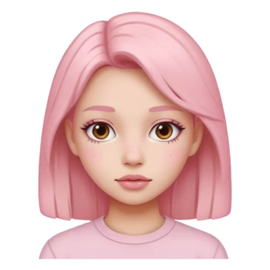 Pastel pink aesthetic girl sticker
