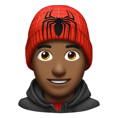 spiderman beanie sticker