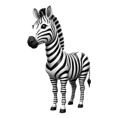 cinematic-zebra-realistic-full-body-standing-emoji,-elegant-frame-balanced-gracefully,-bold-black-and-white-stripes-contrasting-sharply,-head-tilted-dramatically,-expressive-dark-eyes-glinting-with-curiosity,-simplified-yet-realistic-focused-features,-highly-detailed,-glowing-with-an-almost-sarcastic-glow sticker
