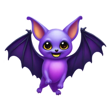Lisa frank Halloween bat sticker