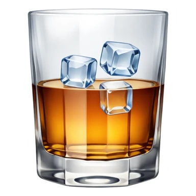 Whiskey glass empty  sticker