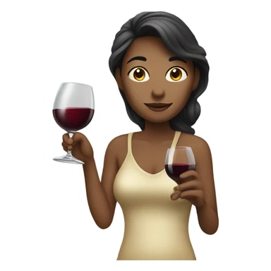 Woman drinking wine sticker