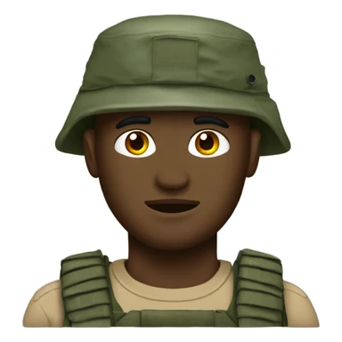 recon marine with bush hat sticker