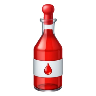 red ink bottle sticker