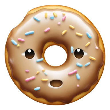 Glazed donut sticker