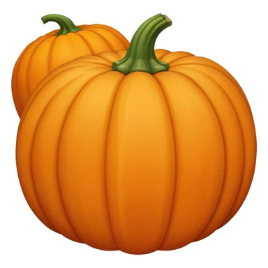 A squash and a pumpkin sticker