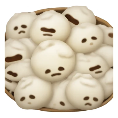 Freshly made steamed baozi emoji  sticker