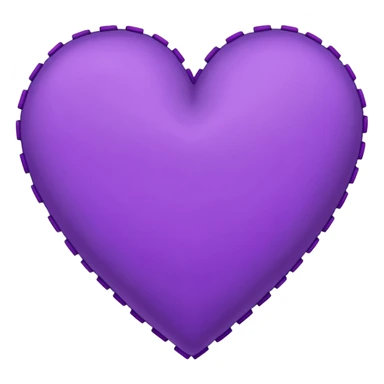 purple mending heart sticker