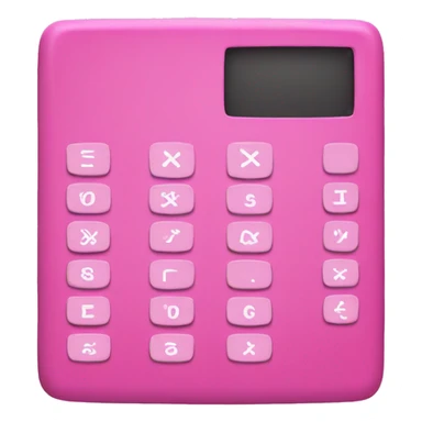 Pink calculator  sticker