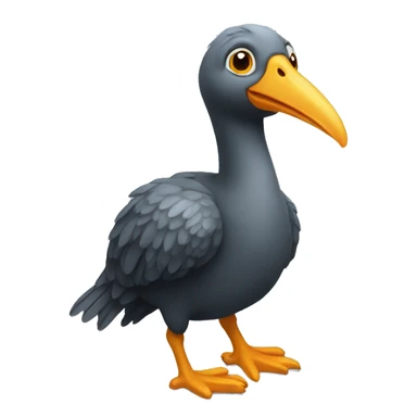 dodo bird black beek sticker