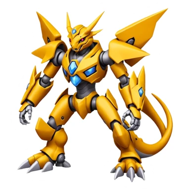 DoruGreymon-Genesect-WarGreymon-Digimon, full body sticker