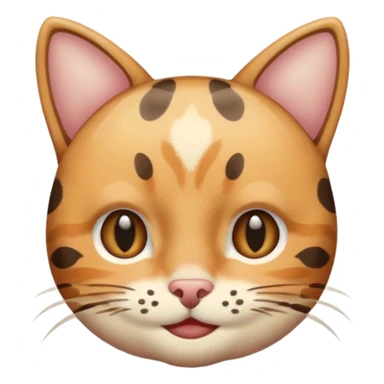 polka dots human body and cat face one face only sticker