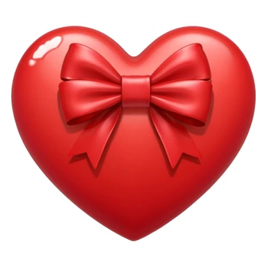 Heart with bow  sticker