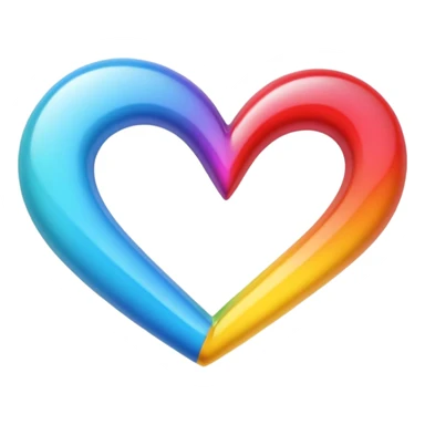 Crée-moi un cœur multicolore sticker