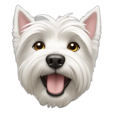 A Westie dog sticker