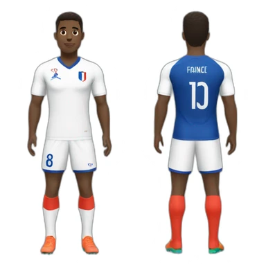 Maillot football france sticker