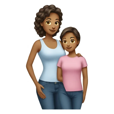 madre e hija sticker