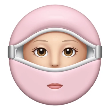 Clinique eye mask  in a light pink round container  sticker