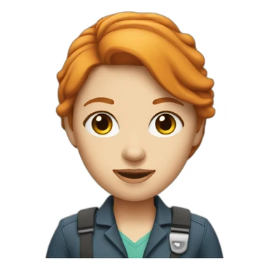 head of operations ginger girl  sticker