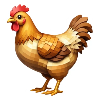 roasted chicken inspired by Minecraft sticker