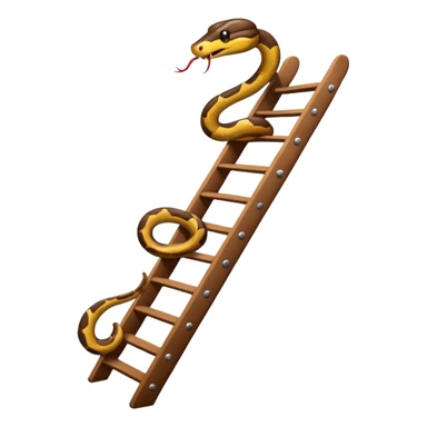 snake on a ladder sticker