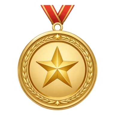 Médaille du courage Cerballiance version cartoon sticker