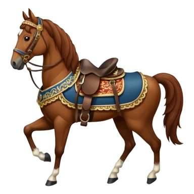 Horse with Cossack saddle sticker
