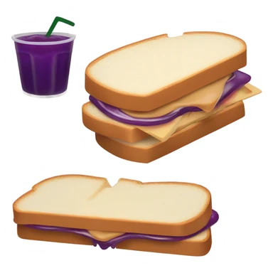 penut butter and jelly sandwich  sticker