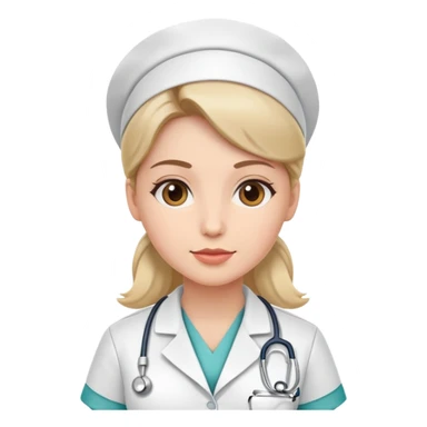 nurse in medical uniform sticker