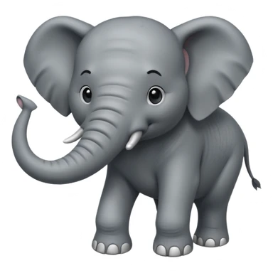 elephant with muscle sticker