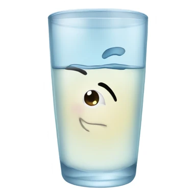 A glass of water sticker