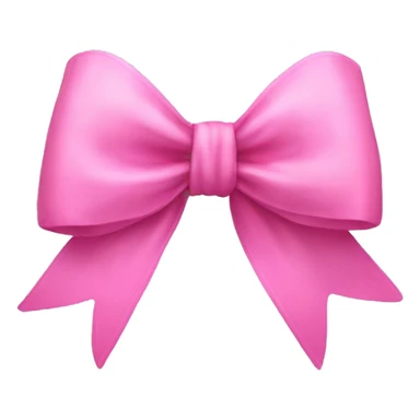 Pink realist bow sticker