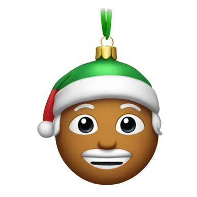 Christmas ornament sticker