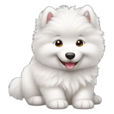 happy-samoyed-puppy sticker