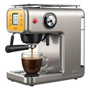 Coffee maker sticker
