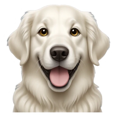 White golden retriever sticker