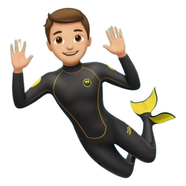 scuba diving fun sticker